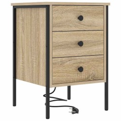 Cabinet de chevet 2 pcs Chêne Sonoma 42 x 41 x 61 cm 625425625425