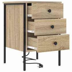 Cabinet de chevet 2 pcs Chêne Sonoma 42 x 41 x 61 cm 625425625425