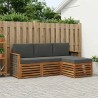 Ensemble de canapés d'extérieur 4 pcs Naturel et Anthracite 625427625427