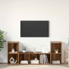 Ensemble meuble TV Montage mural 3 pcs Marron Bois d'ingénierie 625428625428