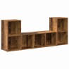 Ensemble meuble TV Montage mural 3 pcs Marron Bois d'ingénierie 625428625428