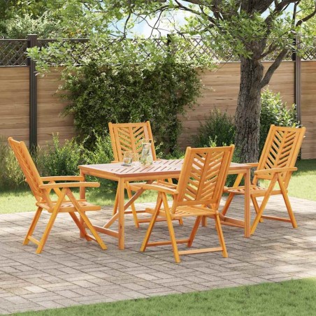 Ensemble de salle à manger pour jardin 5 pc Marron 625429625429