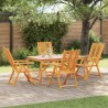 Ensemble de salle à manger pour jardin 5 pc Marron 625429625429