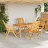 Ensemble de salle à manger pour jardin 5 pc Marron 625429625429