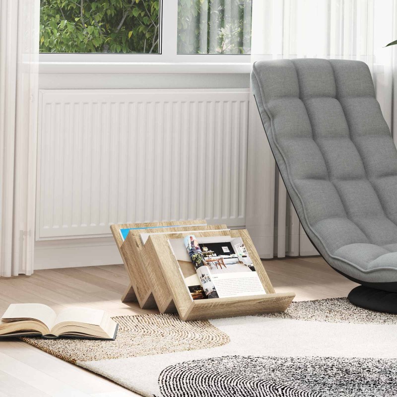 Étagère à magazines avec étagère Chêne Sonoma 53 x 40 x 28,5 cm 625430625430