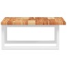 Étagère de vasque murale acier et bois massif d'acacia 625432625432