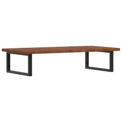 Étagère de vasque murale acier et bois de chêne massif 625436625436