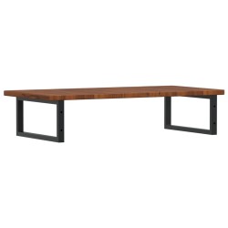 Étagère de vasque murale acier et bois de chêne massif 625436625436