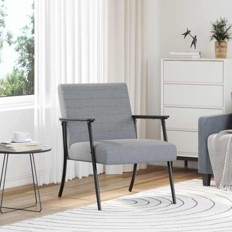 fauteuil Gris clair 59 x 75 x 78 cm tissu 625441625441