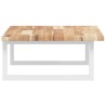 Étagère de vasque murale acier et bois massif d'acacia 625443625443