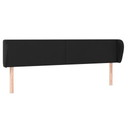 Tête de lit avec oreilles Noir 203x23x78/88 cm Similicuir 625449625449