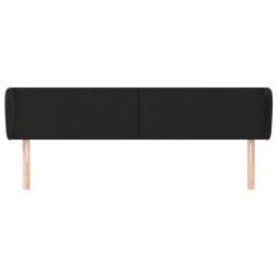 Tête de lit avec oreilles Noir 203x23x78/88 cm Similicuir 625449625449