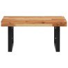 Étagère de vasque murale acier et bois massif d'acacia 625450625450