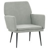 Fauteuil Gris clair 62x79x79 cm Velours 625451625451