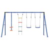 Ensemble de balançoires d'extérieur Multicolore Acier et PE 625452625452