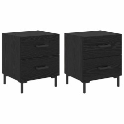 Cabinet de chevet 2 pcs Chêne noir 40 x 35 x 47,5 cm 625453625453