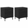 Cabinet de chevet 2 pcs Chêne noir 40 x 35 x 47,5 cm 625453625453