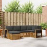 Ensemble de canapé d'angle 6 pcs Naturel et Anthracite 625455625455