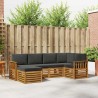 Ensemble de canapé d'angle 6 pcs Naturel et Anthracite 625460625460