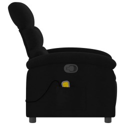 Fauteuil de massage inclinable noir tissu 625462625462