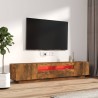Ensemble de meubles TV avec lumières LED 2 pcs Chêne fumé 625463625463