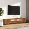 Ensemble de meubles TV avec lumières LED 2 pcs Chêne fumé 625463625463