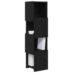 Meuble d'angle Chêne noir 25,5x25x102cm Bois d'ingénierie 625465625465