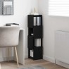 Meuble d'angle Chêne noir 25,5x25x102cm Bois d'ingénierie 625465625465