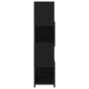 Meuble d'angle Chêne noir 25,5x25x102cm Bois d'ingénierie 625465625465