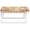 Étagère de vasque murale acier et bois massif d'acacia 625466625466