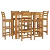 Ensemble de bar de jardin 7 pcs bois d'acacia solide 625467625467