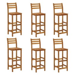 Ensemble de bar de jardin 7 pcs bois d'acacia solide 625467625467