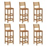 Ensemble de bar de jardin 7 pcs bois d'acacia solide 625467625467