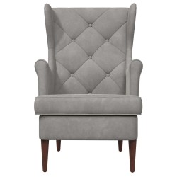 Fauteuil Gris clair Velours 625474625474