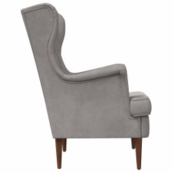 Fauteuil Gris clair Velours 625474625474