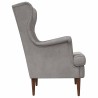Fauteuil Gris clair Velours 625474625474