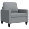Fauteuil Gris clair 60 cm Tissu 625475625475