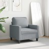 Fauteuil Gris clair 60 cm Tissu 625475625475