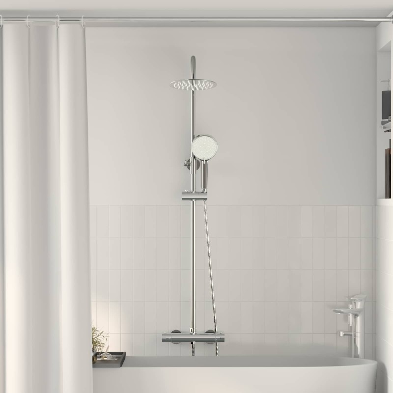 Ensemble de Système de Douche Thermostatique Chrome 625476625476