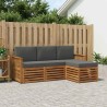 Ensemble de canapés d'extérieur 4 pcs Naturel et Anthracite 625477625477