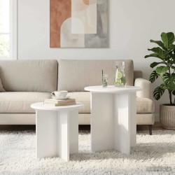 Ensemble de tables d'appoint 2 pcs Bois d’ingénierie 625478625478