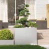 Jardinière 100x100x80 cm acier inoxydable 625479625479