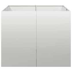 Jardinière 100x100x80 cm acier inoxydable 625479625479