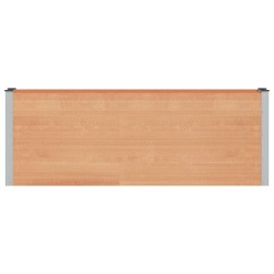 Jardinière surélevée Marron 200 x 30 x 72 cm WPC et Aluminium 625484625484