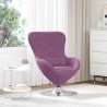 Fauteuil œuf Violet Velours 625485625485