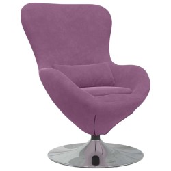 Fauteuil œuf Violet Velours 625485625485