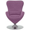 Fauteuil œuf Violet Velours 625485625485
