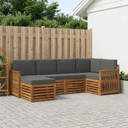 Ensemble de canapé d'angle 5 pcs Naturel et Anthracite 625486625486