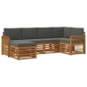 Ensemble de canapé d'angle 5 pcs Naturel et Anthracite 625486625486