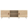 Meuble TV chêne sonoma 150x30x50 cm bois d'ingénierie 625488625488
